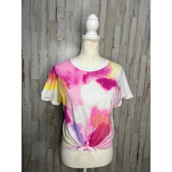 Champion Women's Tie-Dye T-Shirt Multicolor Size Small Casual Crew Neck - Picture 2 of 9